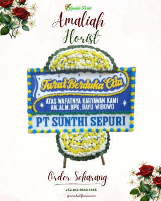 Papan Bunga Duka di Timbang Langkat